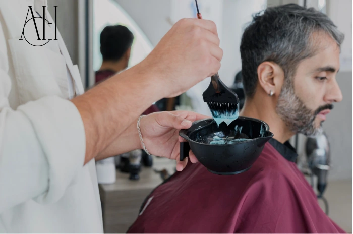 color hair after transplantation