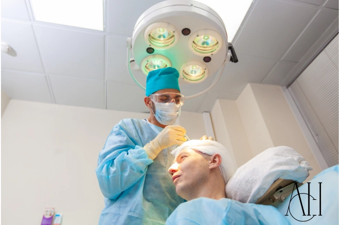 Preparation for hair transplant surgery